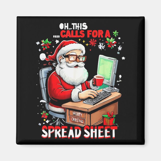 Imã Oh This Calls For A Spreadsheet, Funny Excel Chris (Frente)