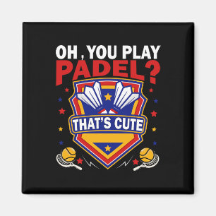 Imã Oh Você Joga Padel Tente Dminton Racquets E Shuttl