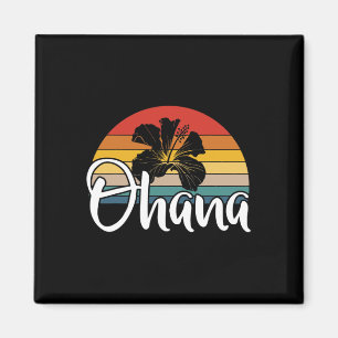 Imã Ohana Hawaii Hibiscus Flower 70s - Holi da Família