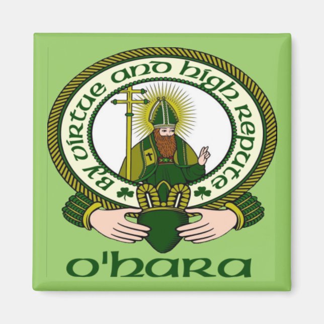 Imã O'Hara Clan Motto Magnet (Frente)