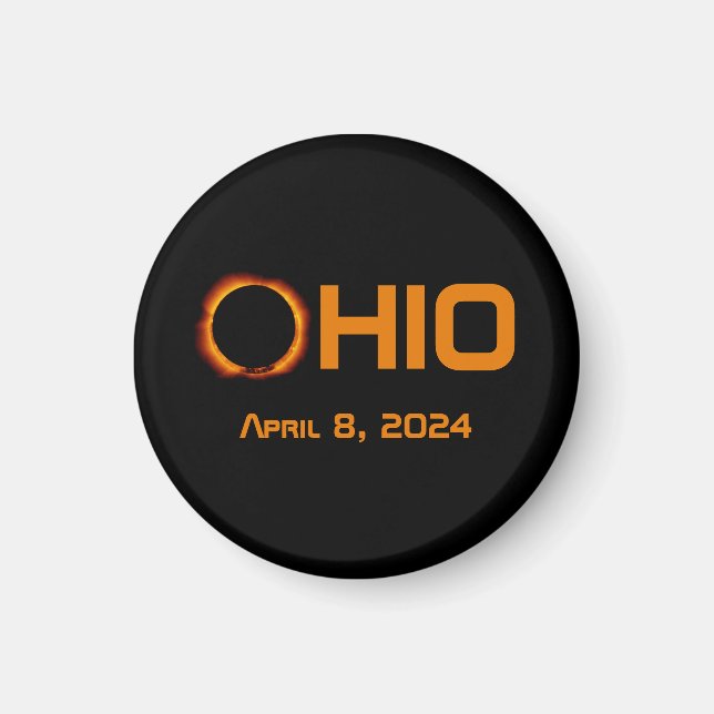 Imã Ohio 2024 Eclipse Solar Total (Frente)
