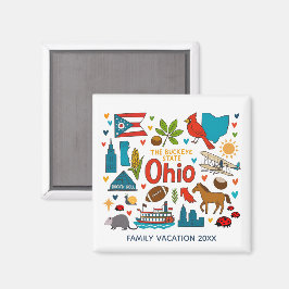Imã Ohio Family Trip Keepsake Personalized