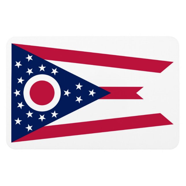 Ímã Ohio Flag (Horizontal)