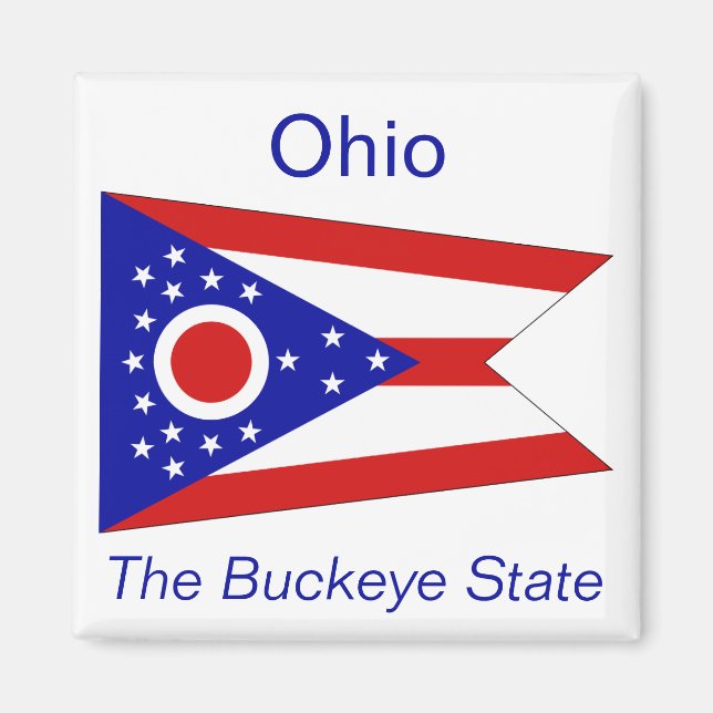 Imã Ohio Flag Magnet (Frente)