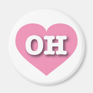Imã Ohio Pink Heart - Big Love