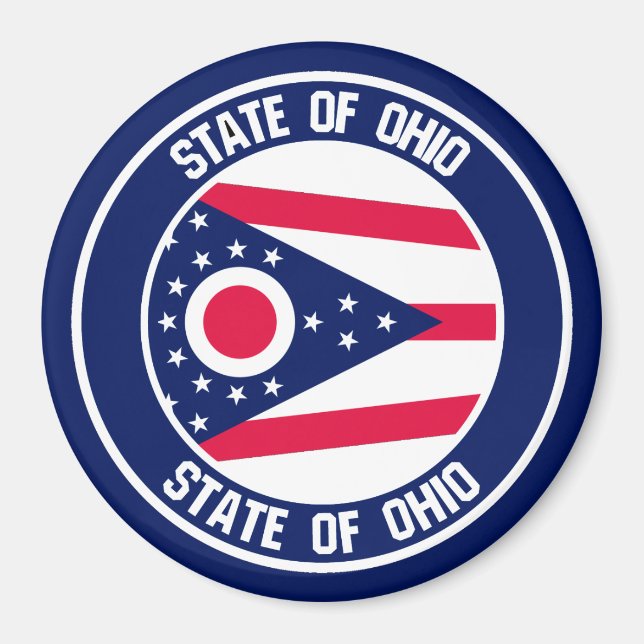 Imã Ohio Round Emblem (Frente)