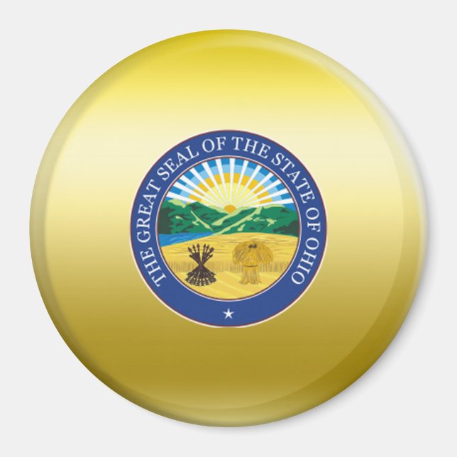 Imã Ohio State Seal (Frente)