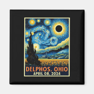 Imã Ohio Total Solar Eclipse 2024 Starry Night Van Gog