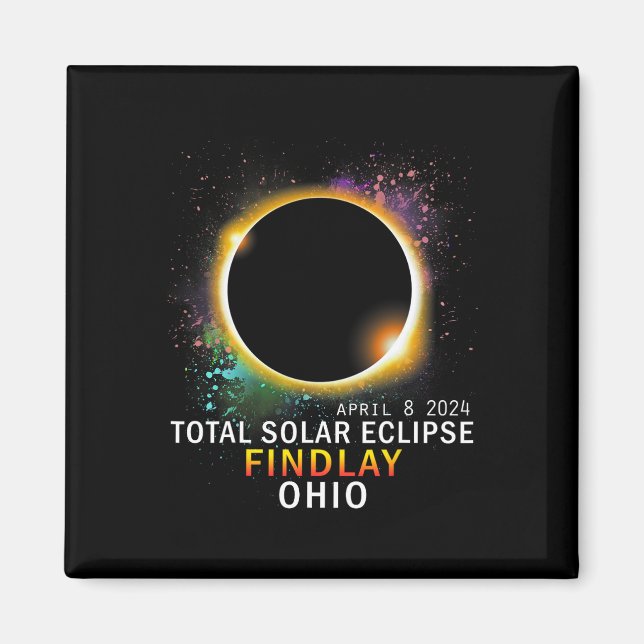 Imã Ohio Total Solar Eclipse abril 8 2024 (Frente)