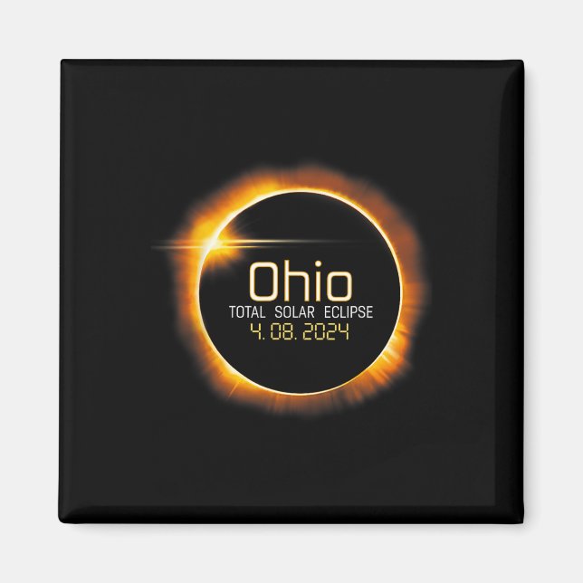 Imã Ohio Totality Total Solar Eclipse abril 8 2024 (Frente)