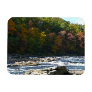 Ímã Ohiopyle River Rapids in Fall Pennsylvania Autumn