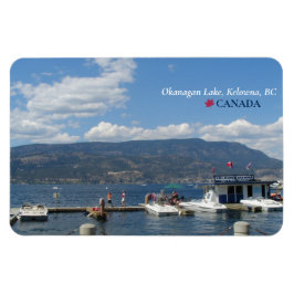 Ímã ©Okanagan Lake, Kelowna Marina, BC Canadá