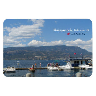 Ímã ©Okanagan Lake, Kelowna Marina, BC Canada