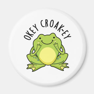 Imã Okey Croak-ey Engraçado Sapo Pun