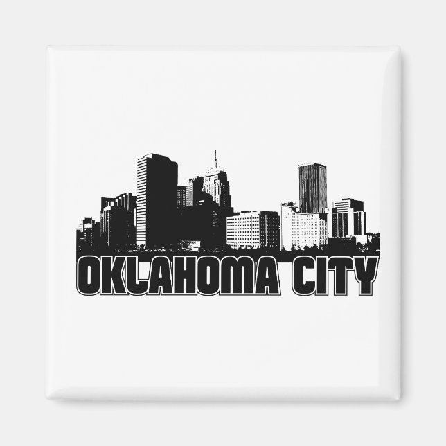 Imã Oklahoma City Skyline (Frente)