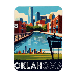 Ímã Oklahoma EUA Rota 66 Estrada Americana Viagem 🛣