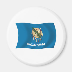 Imã Oklahoma Flag Magnet