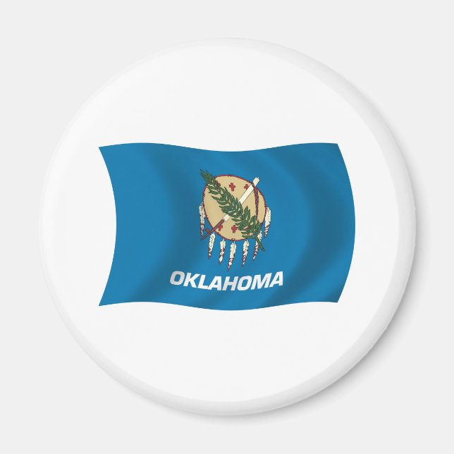 Imã Oklahoma Flag Magnet (Frente)