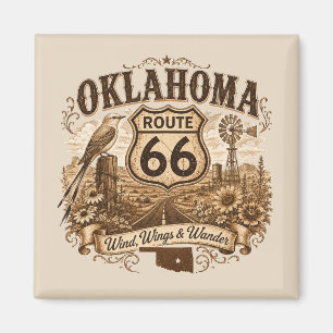 Imã Oklahoma Rota 66 Pradaria Ímã Lembrança