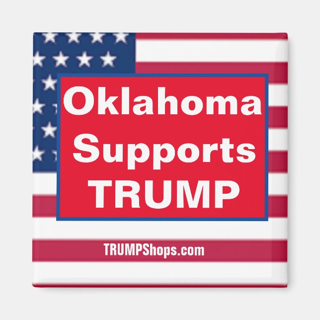 Imã Oklahoma suporta ímã TRUMP (Frente)