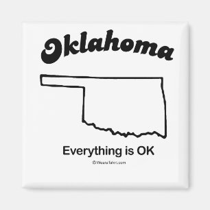 Imã OKLAHOMA - T-shirts e Gea "OKLAHOMA STATE MOTTO"
