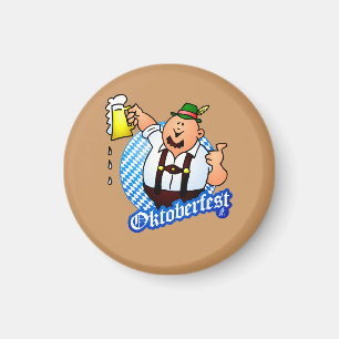 Imã Oktoberfest - homem nos lederhosen