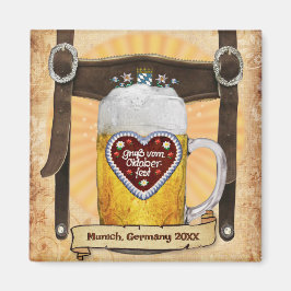 Imã Oktoberfest Munique (personalizável)