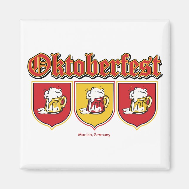 Imã Oktoberfest-Shield — Cervejas (Frente)