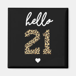 Imã Olá 21 | aniversário de 21 anos de chita-branca im