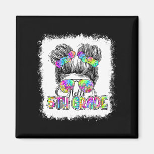 Imã Olá, 5, Grau Mensageiro, Meninas Tie Dye Cute Back