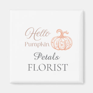 Imã Olá Abóbora Florista Empresarial Halloween Marcas
