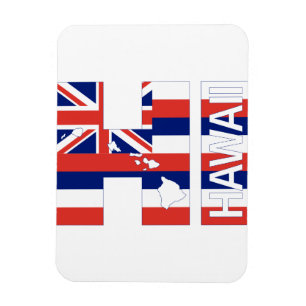 Ímã OLÁ! bandeira do Hawaiian das ilhas de Havaí