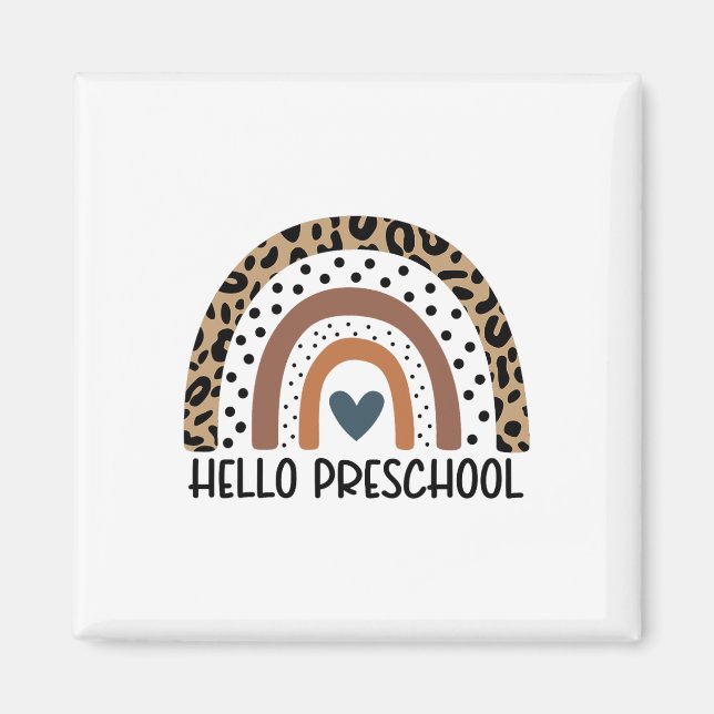 Imã Olá Equipe de Professores da Pré-Escola Arco-Íris  (Frente)