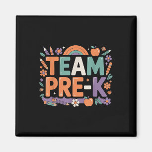 Imã Olá Equipe Pré-k De Volta À Diversão Escolar Para