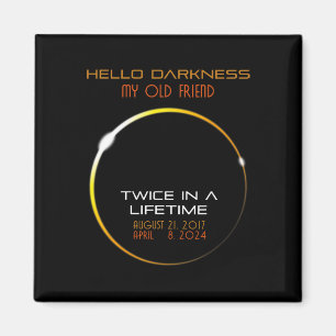 Imã Olá Escuridão Meu Velho Amigo Diversão Eclipse Sol