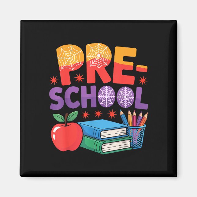 Imã Olá esquadrão pré-escolar aranha pré-k de volta às (Frente)