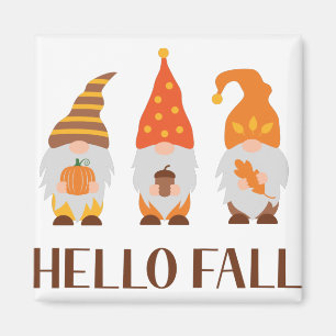 Imã Olá, Fall. Gnomos de outono lindos.