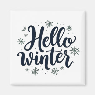 Imã Olá, Floco de Neve de Natal de inverno