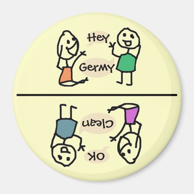 Imã Olá Ímã de Geladeira "Quer" por RoseWrites (Frente)