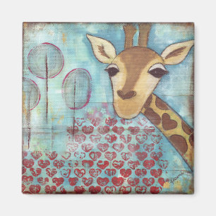 Imã Olá! ímã do girafa do ~