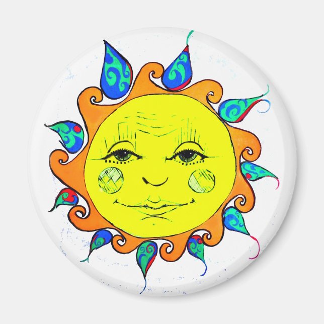 Imã Olá! luz do sol (Frente)