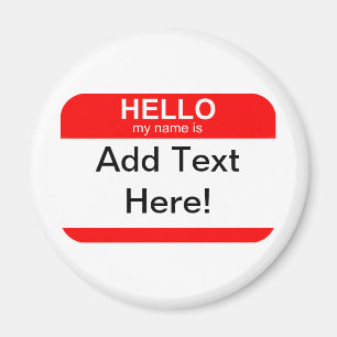 Imã Olá Meu Nome é Flexível