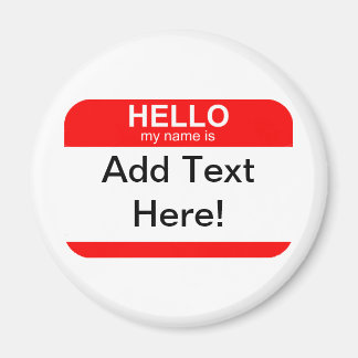 Imã Olá Meu Nome é Flexível