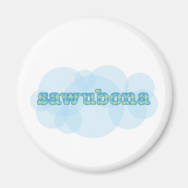 Imã Olá no padrão zulu wawubona argyle (Frente)