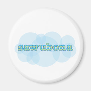 Imã Olá! no teste padrão do argyle do wawubona do