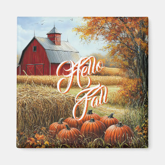 Imã Olá, outono, Ação de Graças, Pumpkins do Barn Rura