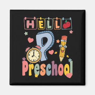 Imã Olá, Professor Retro, Toddler, Meninas De Volta