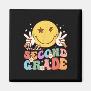 Imã Olá Segunda Série Hippie Sorriso Face Vintage Cost