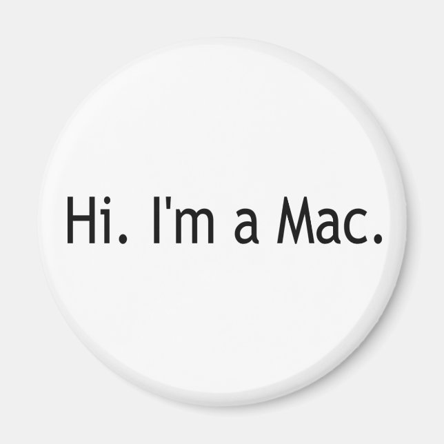 Imã Olá, Sou Um Mac (Frente)