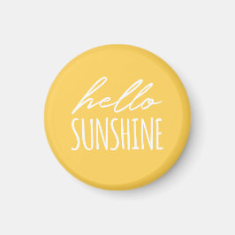 Imã Olá Sunshine Magneto Amarelo Ensolarado